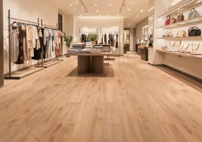 Retail boutique porcelain floor